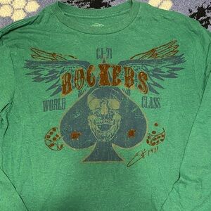 Daniel Cremieux Green Rockers Graphic Long Sleeve Tee